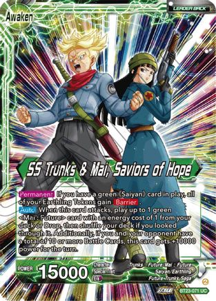 Trunks & Mai // SS Trunks & Mai, Saviors of Hope (BT23-071) - Perfect Combination