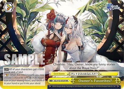 Owner's Favorites? (RRR) (AZL/S102-E032R RRR) - Azur Lane