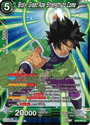 Broly, Great Ape Strength to Come (BT23-095) - Perfect Combination