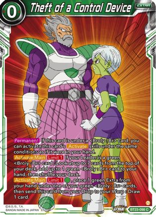 Theft of a Control Device (BT23-098) - Perfect Combination