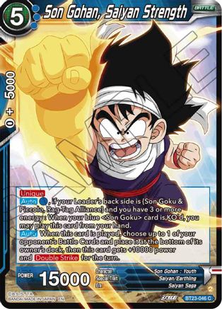 Son Gohan, Saiyan Strength (BT23-046) - Perfect Combination Foil