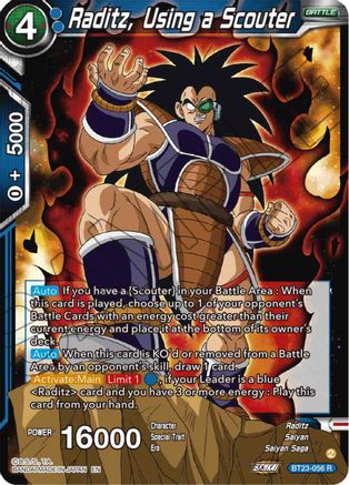 Raditz, Using a Scouter (BT23-056) - Perfect Combination