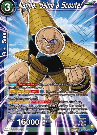 Nappa, Using a Scouter (BT23-066) - Perfect Combination Foil