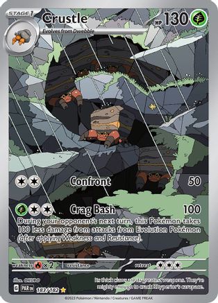 Crustle 183/182 - Holofoil SV04 Paradox Rift - Illustration Rare