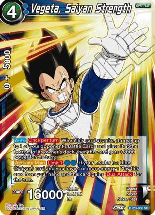 Vegeta, Saiyan Strength (BT23-060) - Perfect Combination Foil