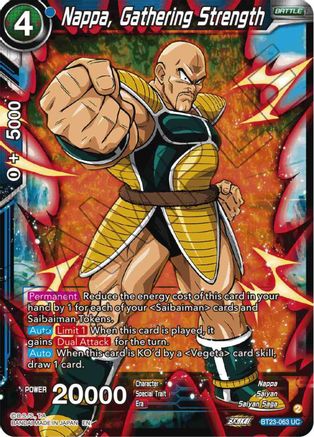 Nappa, Gathering Strength (BT23-063) - Perfect Combination Foil