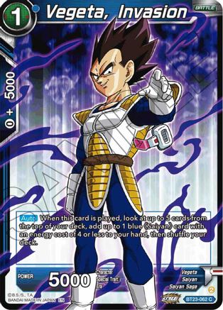 Vegeta, Invasion (BT23-062) - Perfect Combination