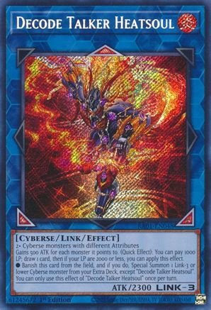 Decode Talker Heatsoul (Secret Rare) (RA01-EN048) - 25th Anniversary Rarity Collection 1st Edition