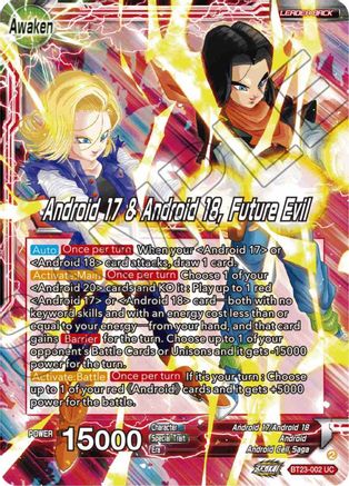 Android 17 & Android 18 // Android 17 & Android 18, Future Evil (BT23-002) - Perfect Combination Foil