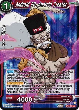 Android 20, Android Creator (BT23-031) - Perfect Combination