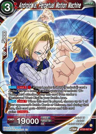 Android 18, Perpetual Motion Machine (BT23-027) - Perfect Combination
