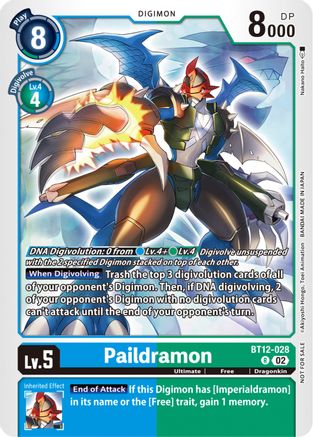 Paildramon (NYCC 2023 Demo Deck) (BT12-028) - Digimon Demo Deck Exclusive Cards