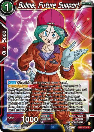 Bulma, Future Support (BT23-020) - Perfect Combination Foil