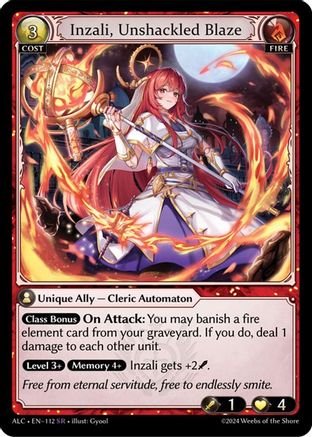 Inzali, Unshackled Blaze (112) - Alchemical Revolution