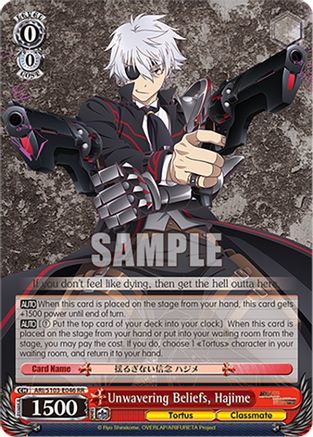 Unwavering Beliefs, Hajime (ARI/S103-E046 RR) - Arifureta: From Commonplace to World's Strongest
