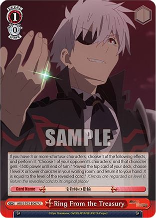 Ring From the Treasury (ARI/S103-E067 U) - Arifureta: From Commonplace to World's Strongest