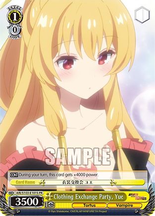 Clothing Exchange Party, Yue (Foil) (ARI/S103-E101S PR) - Arifureta: From Commonplace to World's Strongest