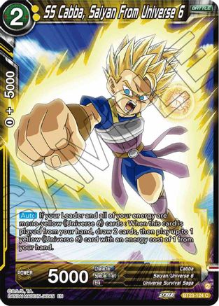 SS Cabba, Saiyan From Universe 6 (BT23-124) - Perfect Combination