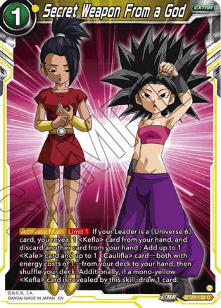 Secret Weapon From a God (BT23-132) - Perfect Combination