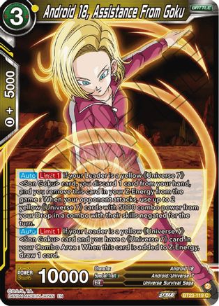 Android 18, Assistance From Goku (BT23-119) - Perfect Combination