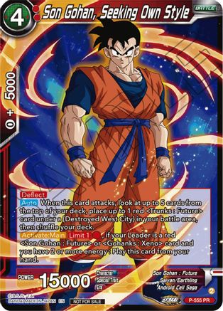Son Gohan, Seeking Own Style (Zenkai Series Tournament Pack Vol.6) (P-555) - Tournament Promotion Cards
