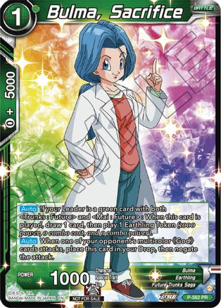 Bulma, Sacrifice (Zenkai Series Tournament Pack Vol.6) (P-562) - Tournament Promotion Cards