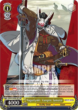 Nagoriyuki: Vampire Samurai (GGST/SX06-001 RR) - Guilty Gear -Strive-