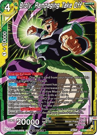 Broly, Rampaging Take Off (Zenkai Series Tournament Pack Vol.6) (P-569) - Tournament Promotion Cards
