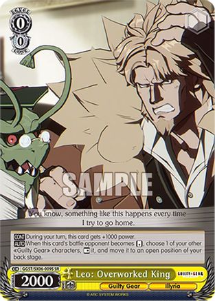 Leo: Overworked King (SR) (GGST/SX06-009S SR) - Guilty Gear -Strive-