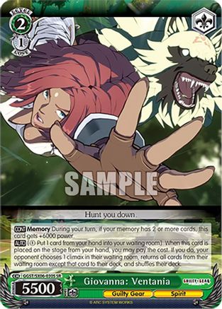 Giovanna: Ventania (SR) (GGST/SX06-030S SR) - Guilty Gear -Strive-