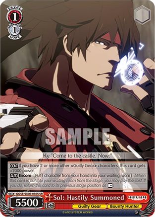 Sol: Hastily Summoned (SR) (GGST/SX06-056S SR) - Guilty Gear -Strive-