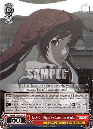 Jack-O': Right to Save the World (GGST/SX06-067 C) - Guilty Gear -Strive-