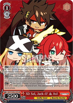 SD Sol, Jack-O' & Axl (Foil) (GGST/SX06-107S PR) - Guilty Gear -Strive-