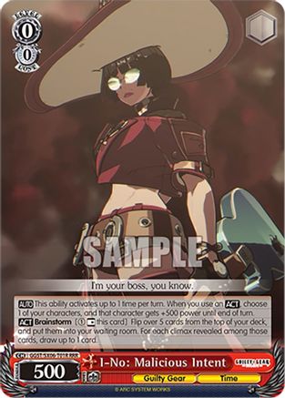 I-No: Malicious Intent (RRR) (GGST/SX06-T01R RRR) - Guilty Gear -Strive-