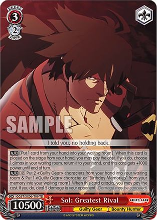 Sol: Greatest Rival (GGST/SX06-T09 TD) - Guilty Gear -Strive-