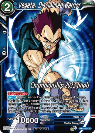 Vegeta, Disciplined Warrior (2023 Championship Finals Celebration Pack) (BT11-054) - Tournament Promotion Cards Foil