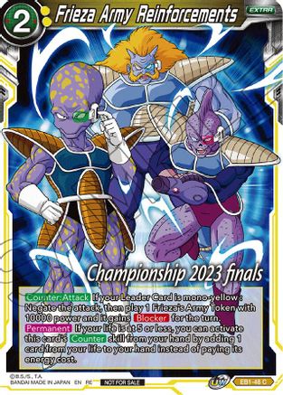 Frieza Army Reinforcements (2023 Championship Finals Celebration Pack) (EB1-48) - Tournament Promotion Cards Foil