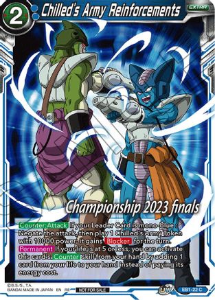 Chilled's Army Reinforcements (2023 Championship Finals Celebration Pack) (EB1-22) - Tournament Promotion Cards Foil