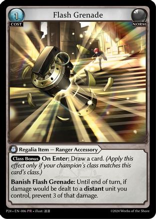 Flash Grenade (006) - Promotional Cards Foil