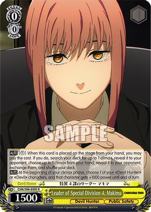 Leader of Special Division 4, Makima (CSM/S96-E005 R) - Chainsaw Man