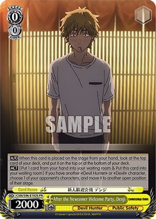 After the Newcomer Welcome Party, Denji (Foil) (CSM/S96-E102S PR) - Chainsaw Man