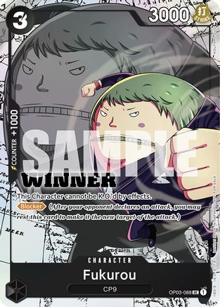 Fukurou (Winner Pack Vol. 6) (OP03-088) - One Piece Promotion Cards Foil