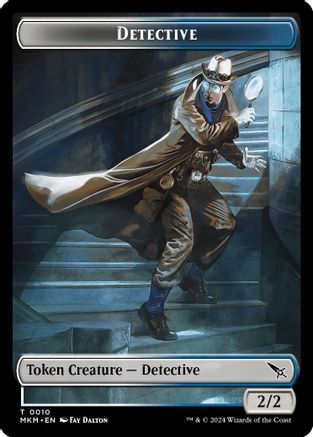 Detective // Merfolk Double-Sided Token (MKM-10 // 3) - Murders at Karlov Manor Foil