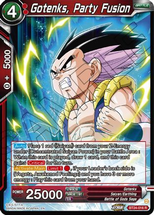 Gotenks, Party Fusion (BT24-016) - Beyond Generations