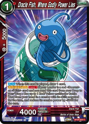 Oracle Fish, Where Godly Power Lies (BT24-023) - Beyond Generations Foil