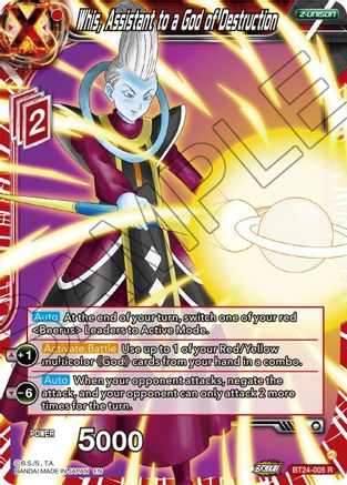 Whis, Assistant to a God of Destruction (BT24-005) - Beyond Generations Foil