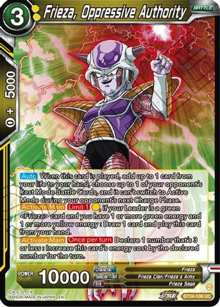 Frieza, Oppressive Authority (BT24-106) - Beyond Generations Foil