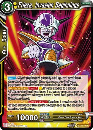 Frieza, Invasion Beginnings (BT24-105) - Beyond Generations Foil