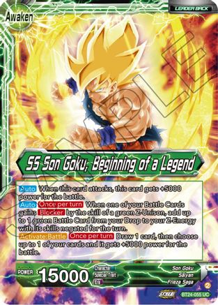 Son Goku // SS Son Goku, Beginning of a Legend (BT24-055) - Beyond Generations Foil