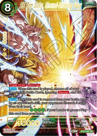 SS Son Goku, Ground-Shaking Fury (BT24-062) - Beyond Generations Foil